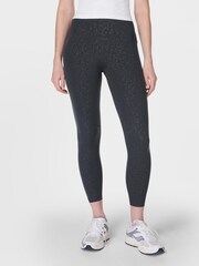 Sweaty Betty Grey 7/8 Length Power Embossed Workout Leggings - Image 1 of 8