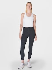 Sweaty Betty Grey 7/8 Length Power Embossed Workout Leggings - Image 3 of 8