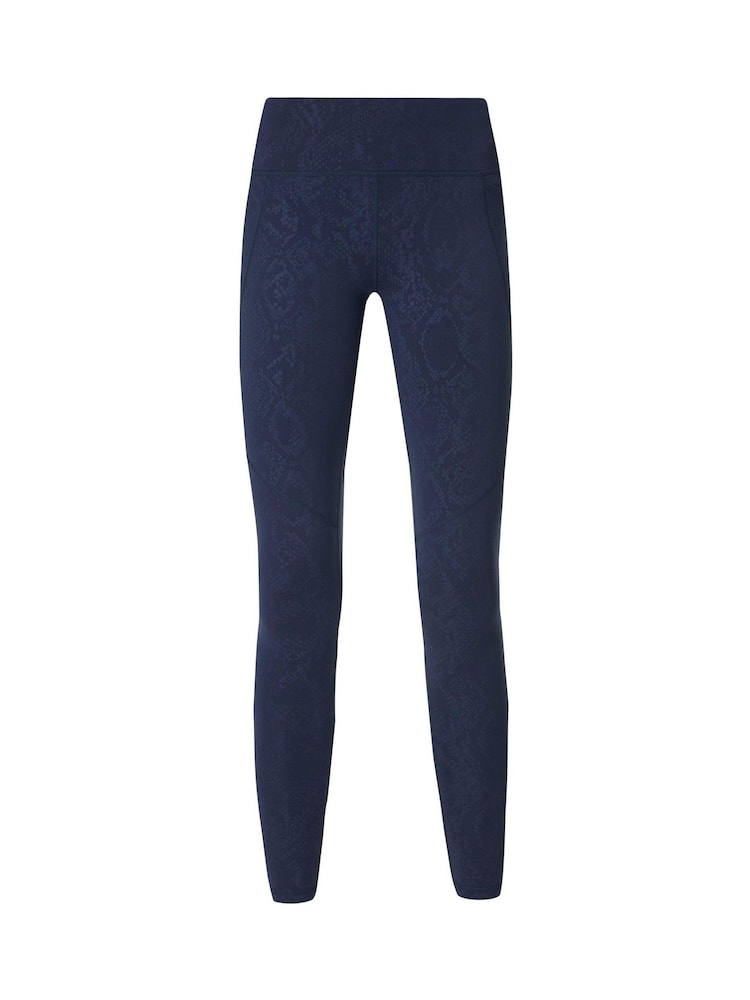 Sweaty Betty Blue 7/8 Length Power Embossed Workout Leggings - Image 10 of 10