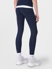 Sweaty Betty Blue 7/8 Length Power Embossed Workout Leggings - Image 2 of 10