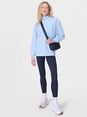 Sweaty Betty Blue 7/8 Length Power Embossed Workout Leggings - Image 3 of 10