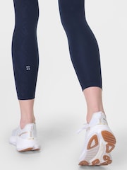 Sweaty Betty Blue 7/8 Length Power Embossed Workout Leggings - Image 7 of 10