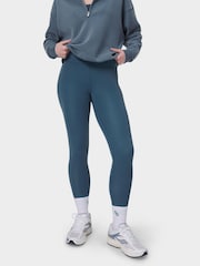 Sweaty Betty Light Blue Full Length All Day 7/8 Embossed Leggings - Image 1 of 9