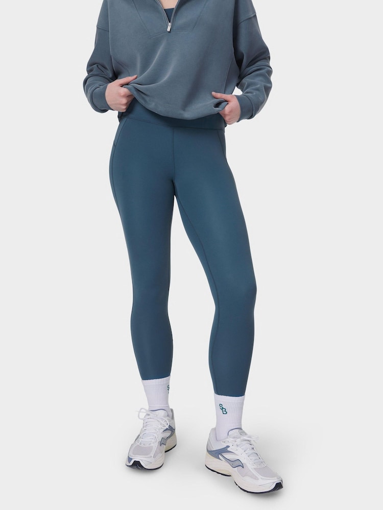 Sweaty Betty Light Blue Full Length All Day 7/8 Embossed Leggings - Image 1 of 9