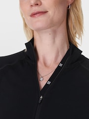 Sweaty Betty Black Black Athlete Seamless Workout Zip-Up Sweatshirt - Image 5 of 8