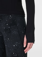 Sweaty Betty Black Black Athlete Seamless Workout Zip-Up Sweatshirt - Image 7 of 8