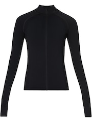 Sweaty Betty Black Black Athlete Seamless Workout Zip-Up Sweatshirt - Image 8 of 8