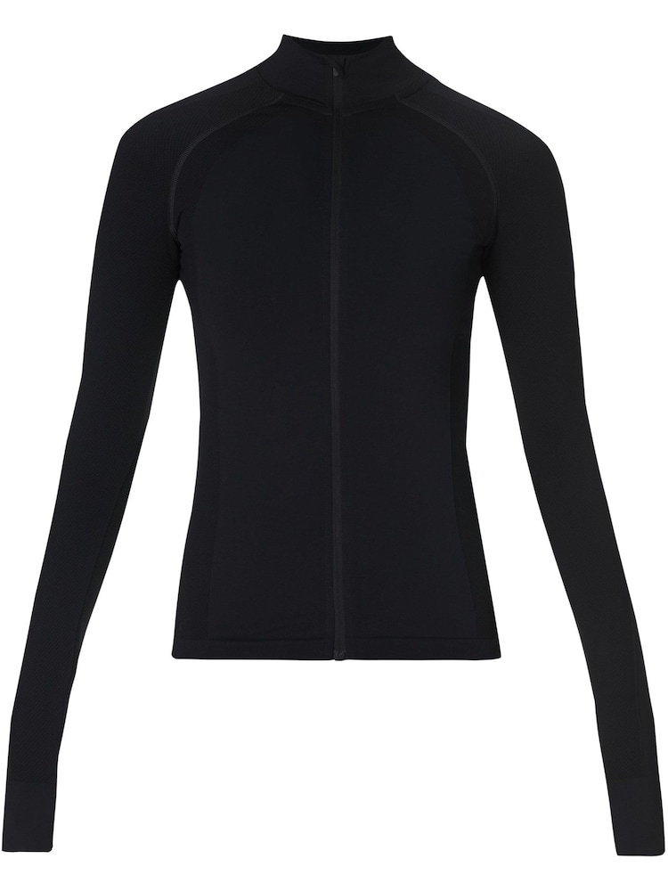 Sweaty Betty Black Black Athlete Seamless Workout Zip-Up Sweatshirt - Image 8 of 8
