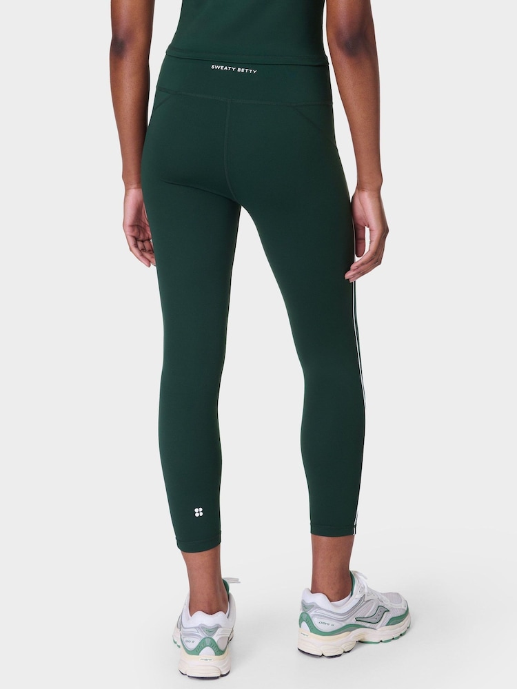 Sweaty Betty Green 7/8 Length All Day 7/8 Embossed Leggings - Image 2 of 9