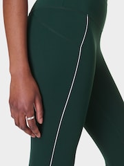 Sweaty Betty Green 7/8 Length All Day 7/8 Embossed Leggings - Image 7 of 9