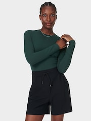 Sweaty Betty Green Essential Sculpt Long Sleeve Top - Image 1 of 7