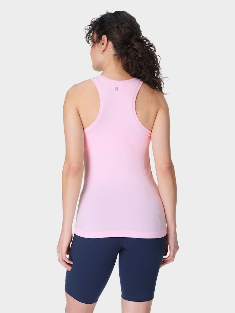 Sweaty Betty Pink Athlete Seamless Workout Tank Top - Image 2 of 7