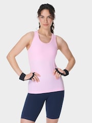 Sweaty Betty Pink Athlete Seamless Workout Tank Top - Image 4 of 7