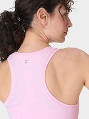 Sweaty Betty Pink Athlete Seamless Workout Tank Top - Image 6 of 7