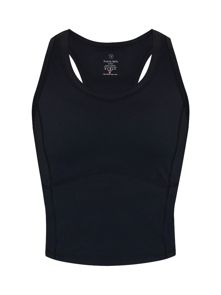 Sweaty Betty Black All Day Cropped Tank - Image 7 of 7