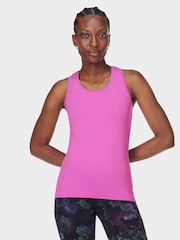 Sweaty Betty Light Pink Athlete Seamless Workout Tank Top - Image 1 of 7