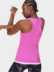 Sweaty Betty Light Pink Athlete Seamless Workout Tank Top - Image 6 of 7