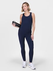 Sweaty Betty Blue Full Length All Day 7/8 Maternity Leggings - Image 2 of 7