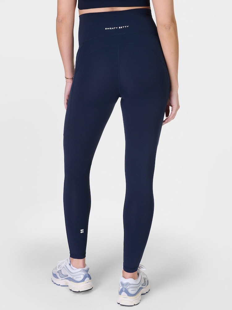 Sweaty Betty Blue Full Length All Day 7/8 Maternity Leggings - Image 4 of 7