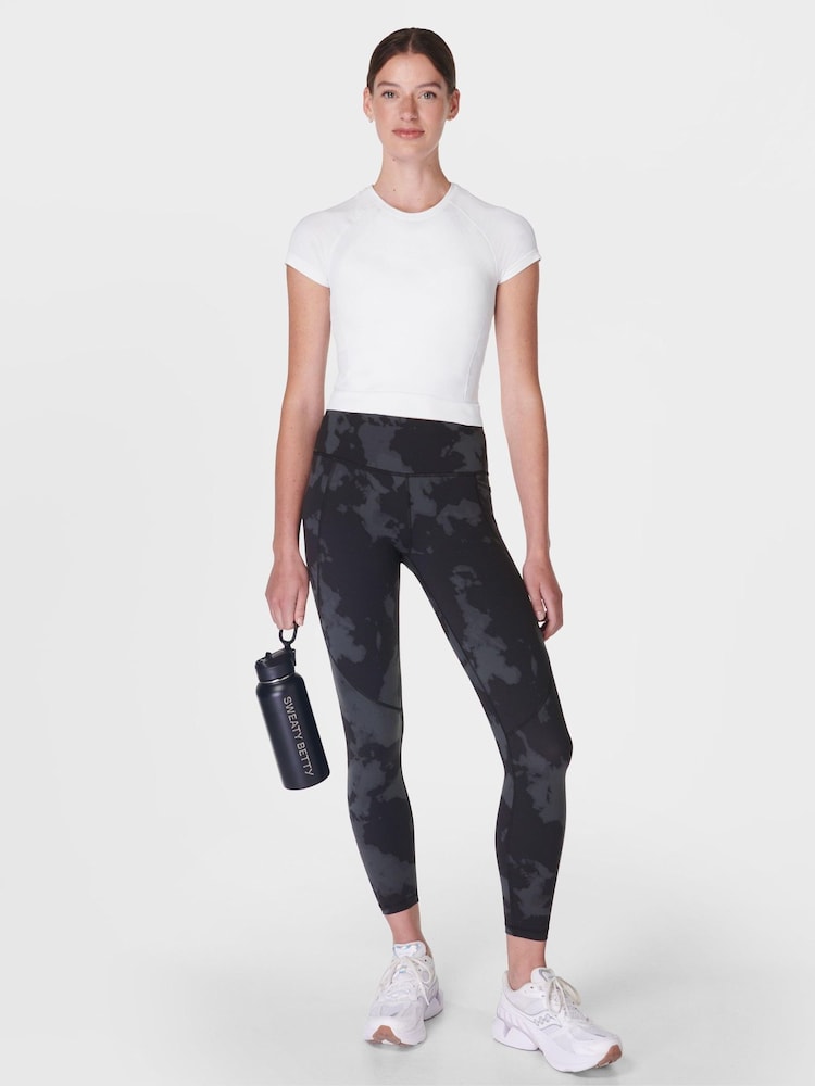 Sweaty Betty Black 7/8 Length Power Workout Leggings - Image 1 of 8