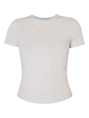 Sweaty Betty Grey Essential Sculpt Short Sleeve Top - Image 6 of 6