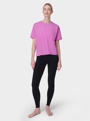 Sweaty Betty Pink Soft Flow Studio T-Shirt - Image 4 of 7