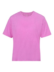 Sweaty Betty Pink Soft Flow Studio T-Shirt - Image 7 of 7