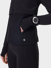 Sweaty Betty Black Pro Run Water Resistant Run Jacket - Image 5 of 7
