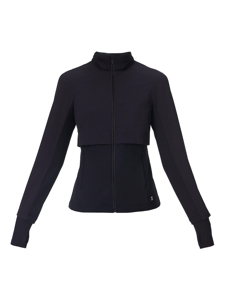 Sweaty Betty Black Pro Run Water Resistant Run Jacket - Image 7 of 7