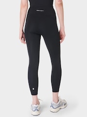 Sweaty Betty Black 7/8 Length All Day 7/8 Embossed Leggings - Image 4 of 7