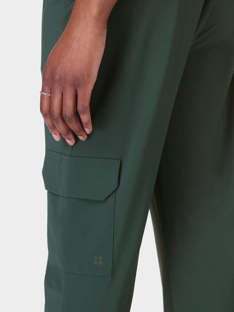 Sweaty Betty Green Explorer Cargo Joggers - Image 3 of 7