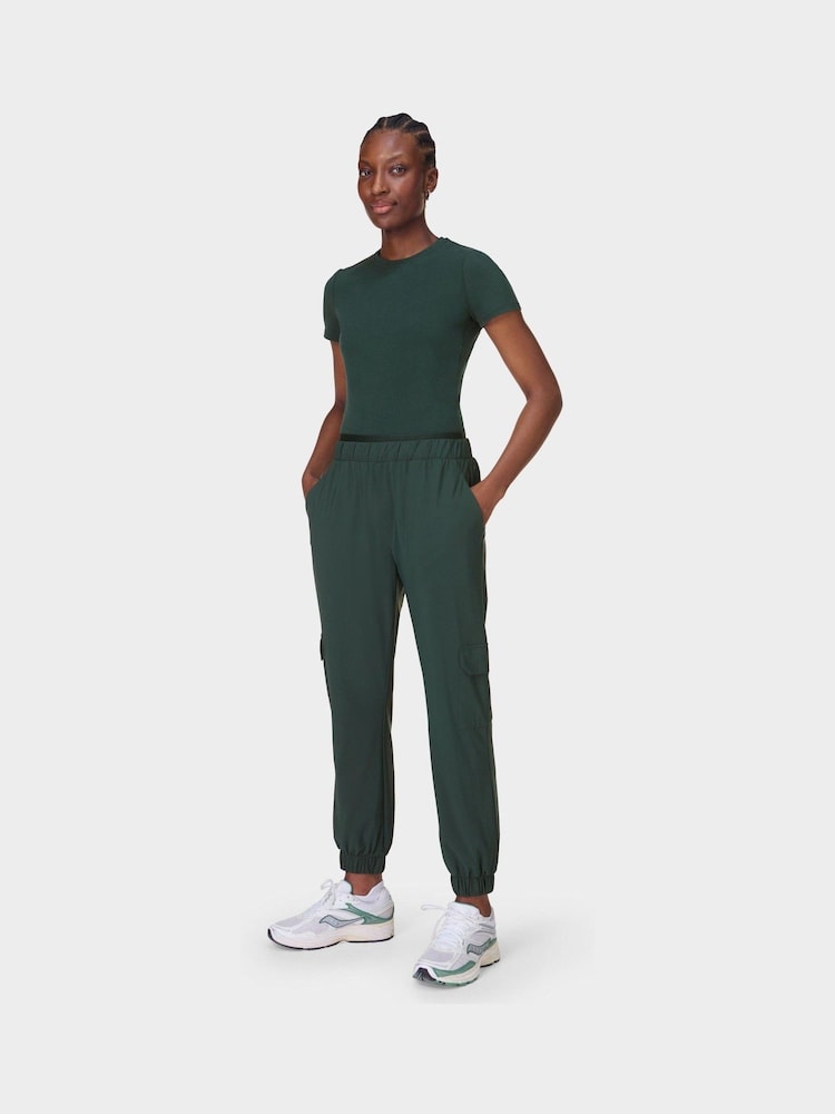 Sweaty Betty Green Explorer Cargo Joggers - Image 5 of 7