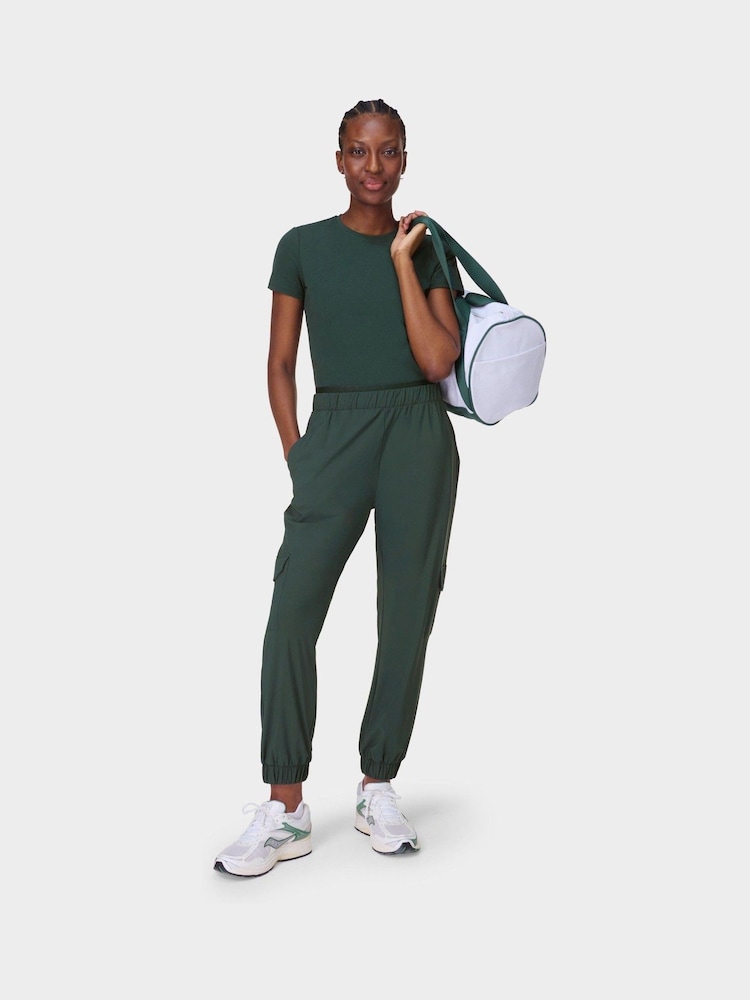 Sweaty Betty Green Explorer Cargo Joggers - Image 6 of 7