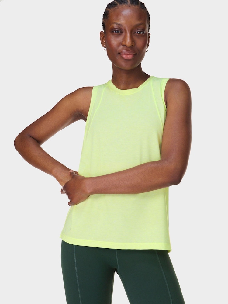 Sweaty Betty Green Soft Flow Studio Tank - Image 1 of 7