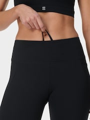Sweaty Betty Black Power 7/8 Perforated Mesh Workout Leggings - Image 4 of 9