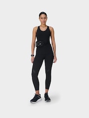 Sweaty Betty Black Power 7/8 Perforated Mesh Workout Leggings - Image 7 of 9