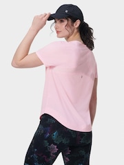 Sweaty Betty Pink Breathe Easy T-Shirt - Image 4 of 7