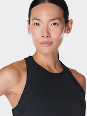 Sweaty Betty Black Breathe Easy Mesh Run Tank Top - Image 4 of 6