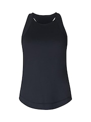 Sweaty Betty Black Breathe Easy Mesh Run Tank Top - Image 6 of 6