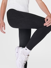 Sweaty Betty Black Full Length Power Embossed Workout Leggings - Image 4 of 8