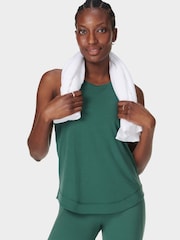 Sweaty Betty Green Breathe Easy Run Tank Top - Image 1 of 7