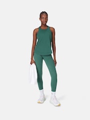 Sweaty Betty Green Breathe Easy Run Tank Top - Image 3 of 7