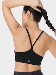 Sweaty Betty Black Soft Ribbed Bra - Image 5 of 6