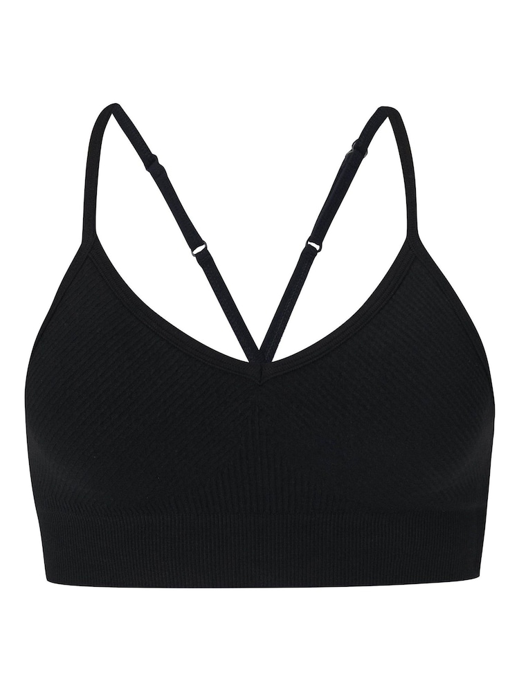Sweaty Betty Black Soft Ribbed Bra - Image 6 of 6