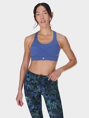 Sweaty Betty Blue Medium Power Support Sports Bra - Image 1 of 6