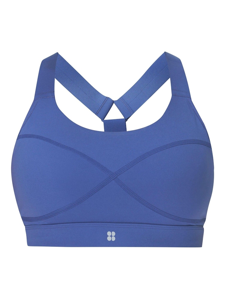 Sweaty Betty Blue Medium Power Support Sports Bra - Image 6 of 6