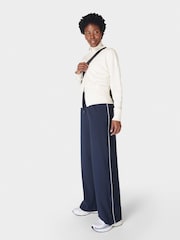 Sweaty Betty Blue 30 inch inside seam Explorer Wide Leg 30" Trousers - Image 3 of 7