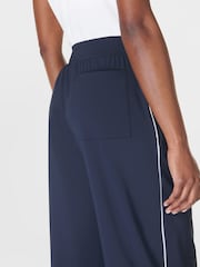 Sweaty Betty Blue 30 inch inside seam Explorer Wide Leg 30" Trousers - Image 6 of 7