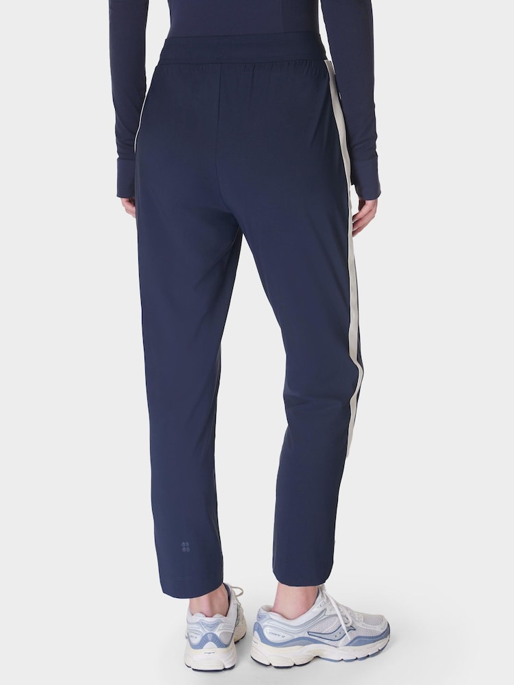 Sweaty Betty Blue 25 inch inside seam Explorer Side Stripe 25" Trousers - Image 2 of 6