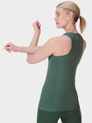 Sweaty Betty Green Athlete Seamless Workout Tank Top - Image 4 of 6